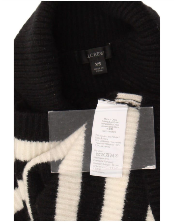 J. CREW Womens Oversized Crop Roll Neck sweater UK 6 XS Sort