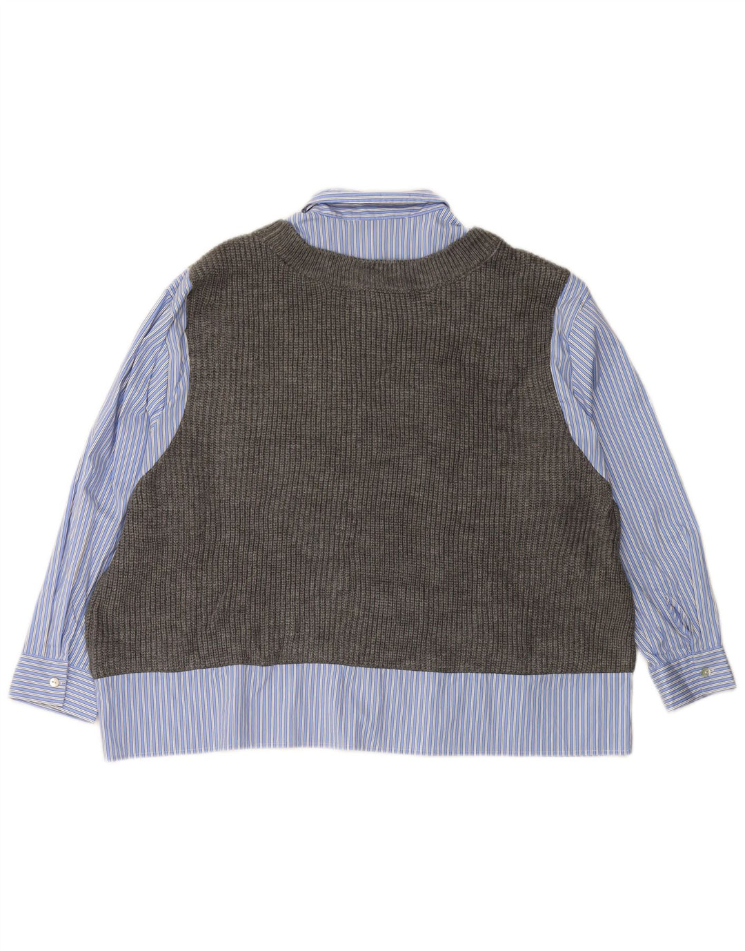 ZARA Oversized strikvest skjorte til kvinder DK 6 XS blå stribet