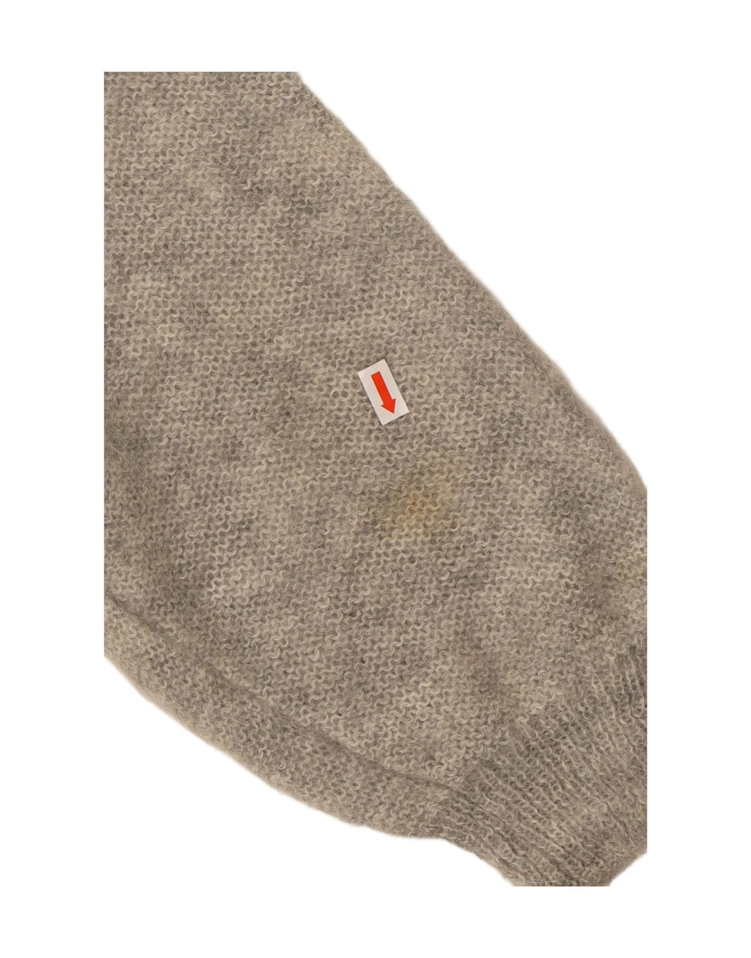 VINTAGE Dame Turtle Neck Jumper Sweater UK 18 XL Grey Floral Mohair