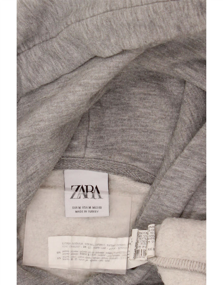 Zara Herre hættetrøje Jumper Medium Grey Flecked Polyester
