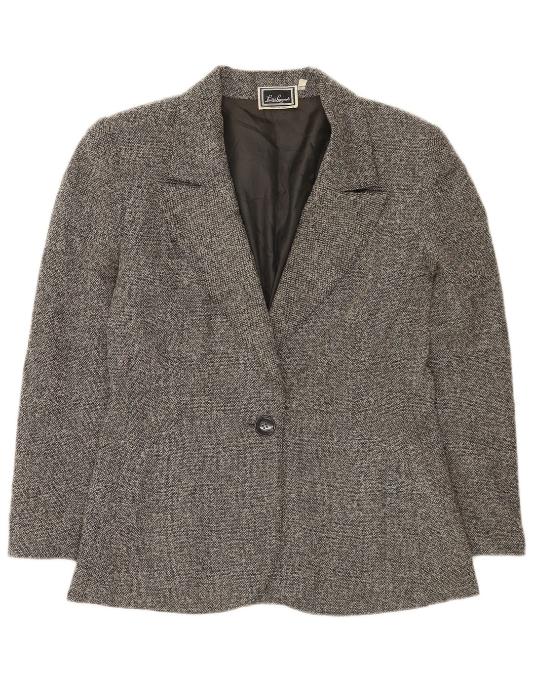 Luisa Spagnoli Dame 1-knaps blazerjakke IT 44 Medium Grey Virgin Wool