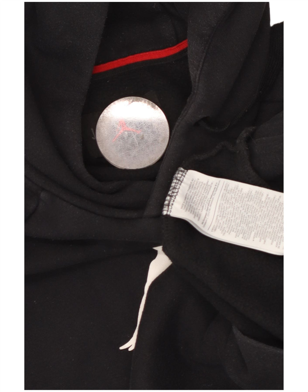 JORDAN Grafisk hættetrøje til mænd mellem sort bomuld