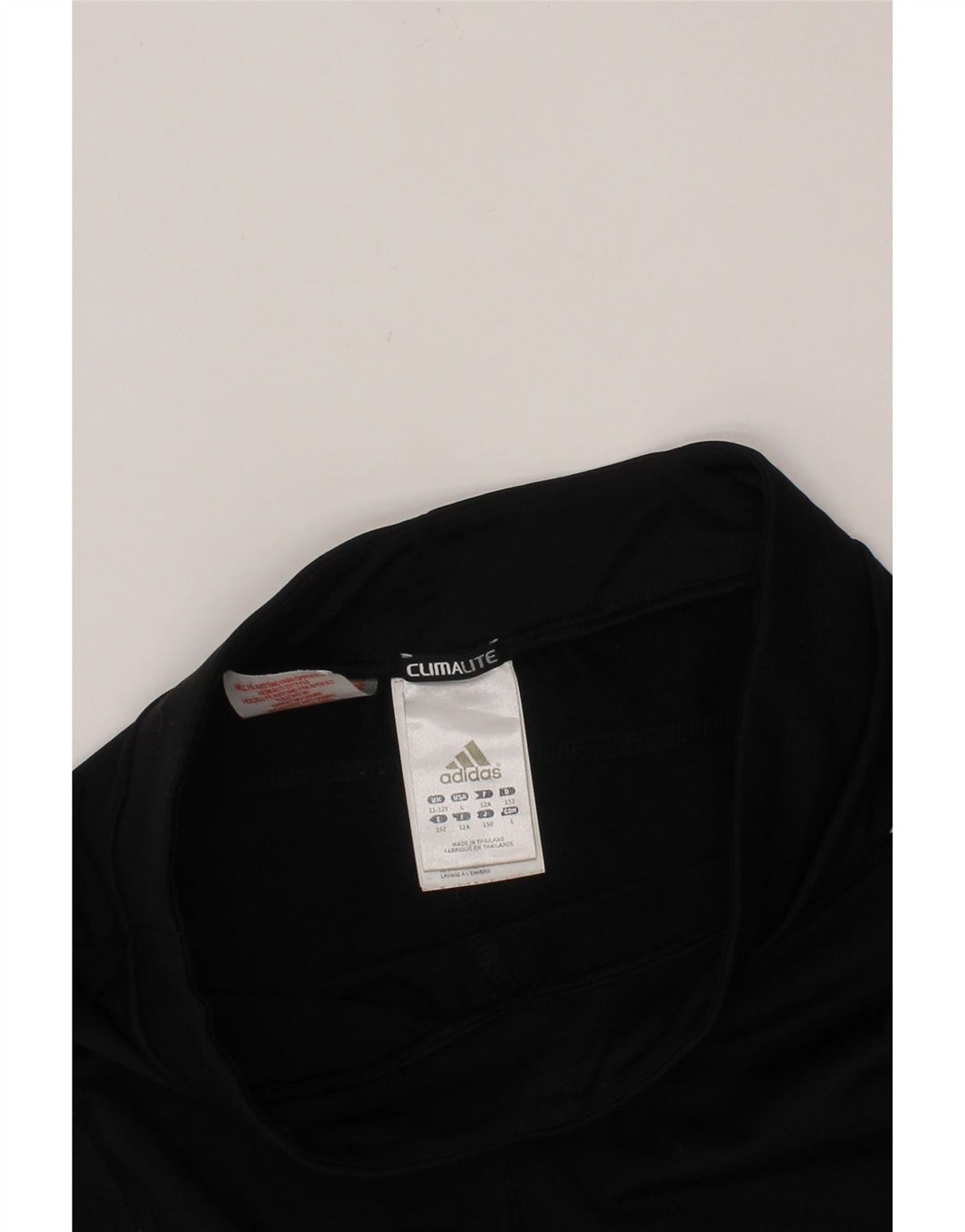 ADIDAS Girls Climalite Leggings 11-12 Years Black Polyester