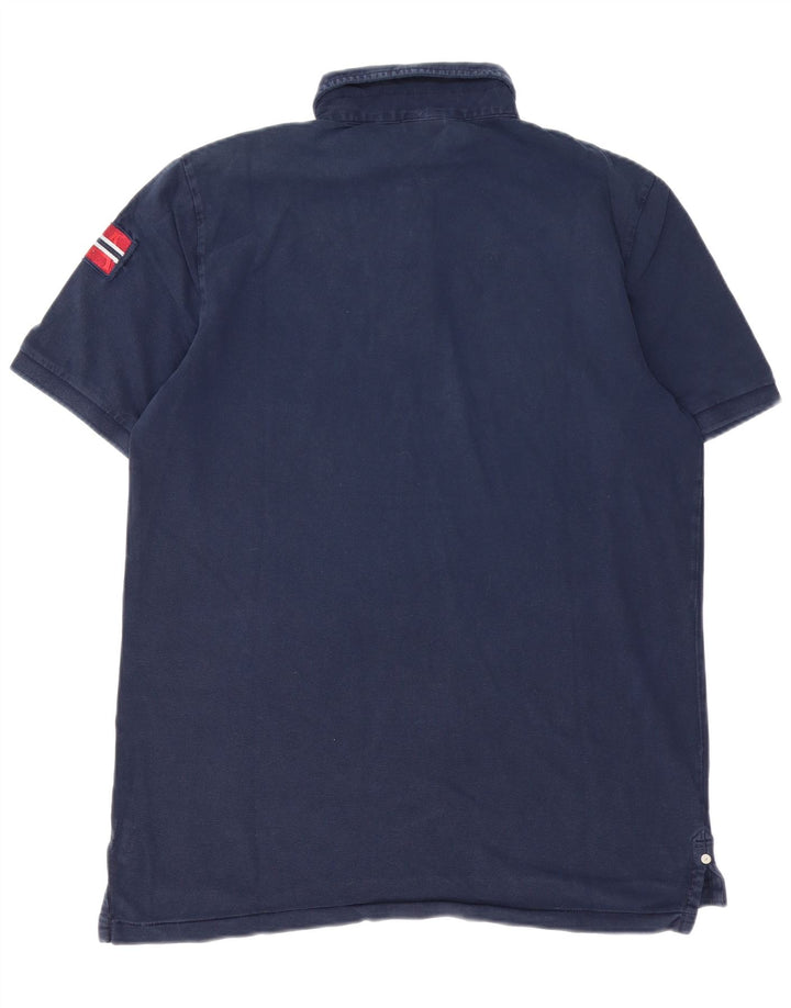 Napapijri Herre grafisk poloshirt XL marineblå