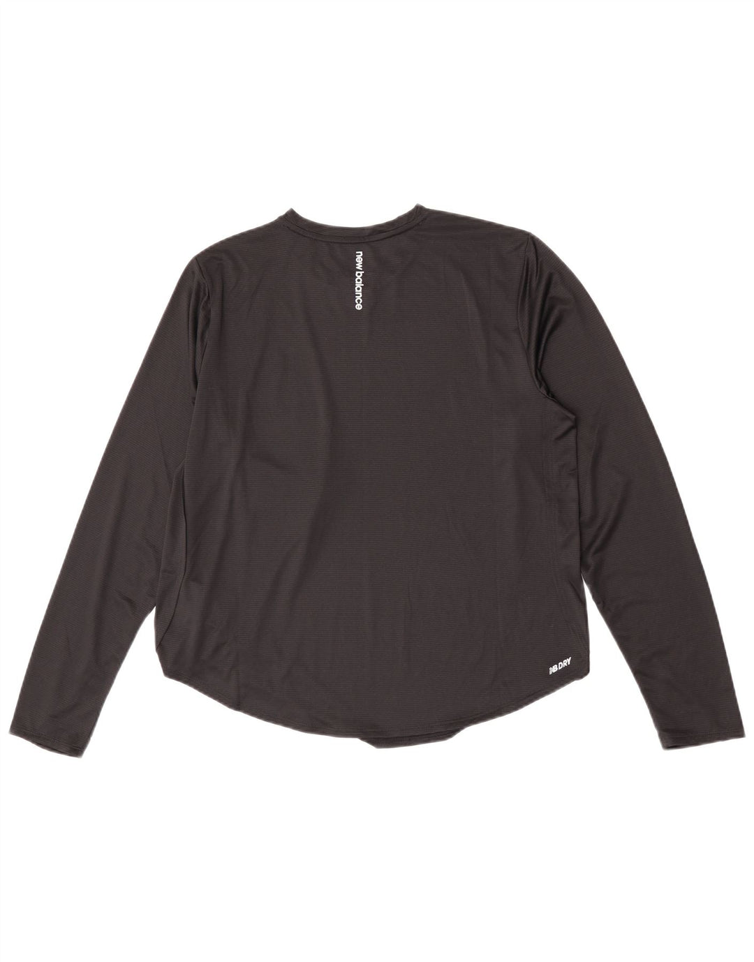 New Balance Dame Top Langærmet UK 16 Stor Sort Polyester