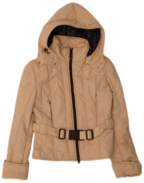 Refrigiwear Womens Cruz hættepolstret jakke UK 12 Medium Beige Nylon