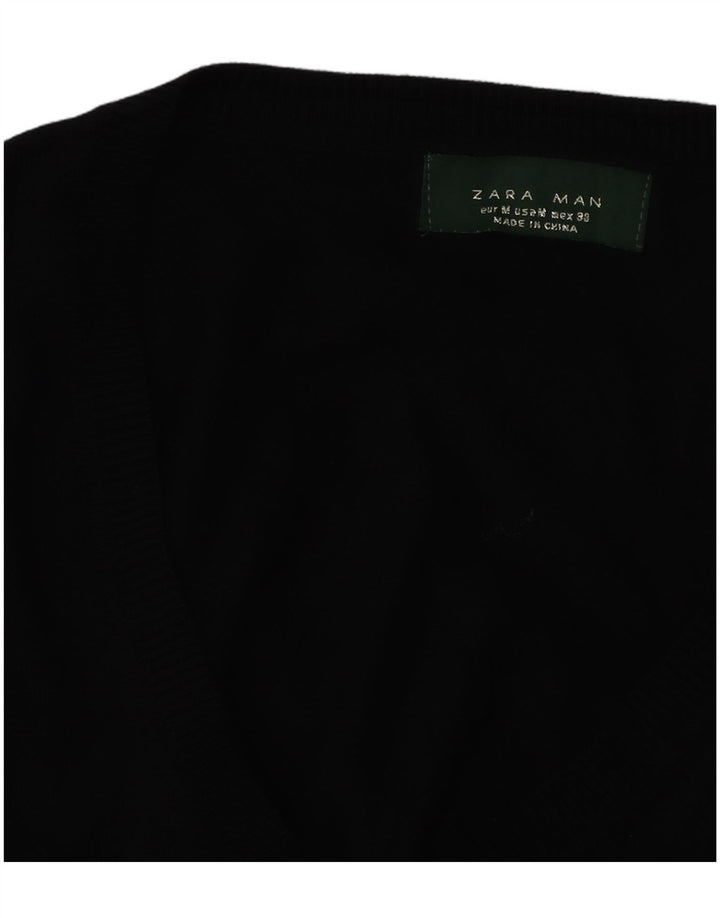 Zara Herre V-hals sweater Medium Sort