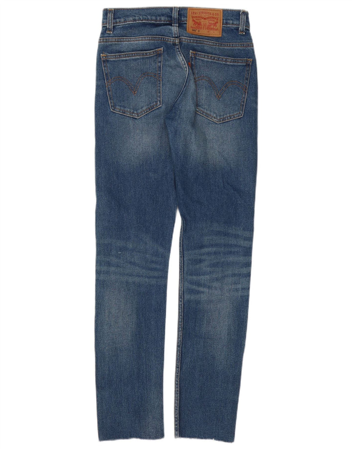 Levi's Dame 505 Straight Jeans W25 L30 Blå Bomuld