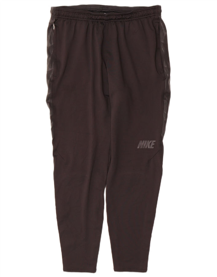 NIKE Mens Graphic Tracksuit Trousers Medium  Black Polyester