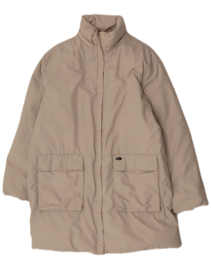 Sergio Tacchini Dame Polstret Frakke IT 46 Large Beige Polyester