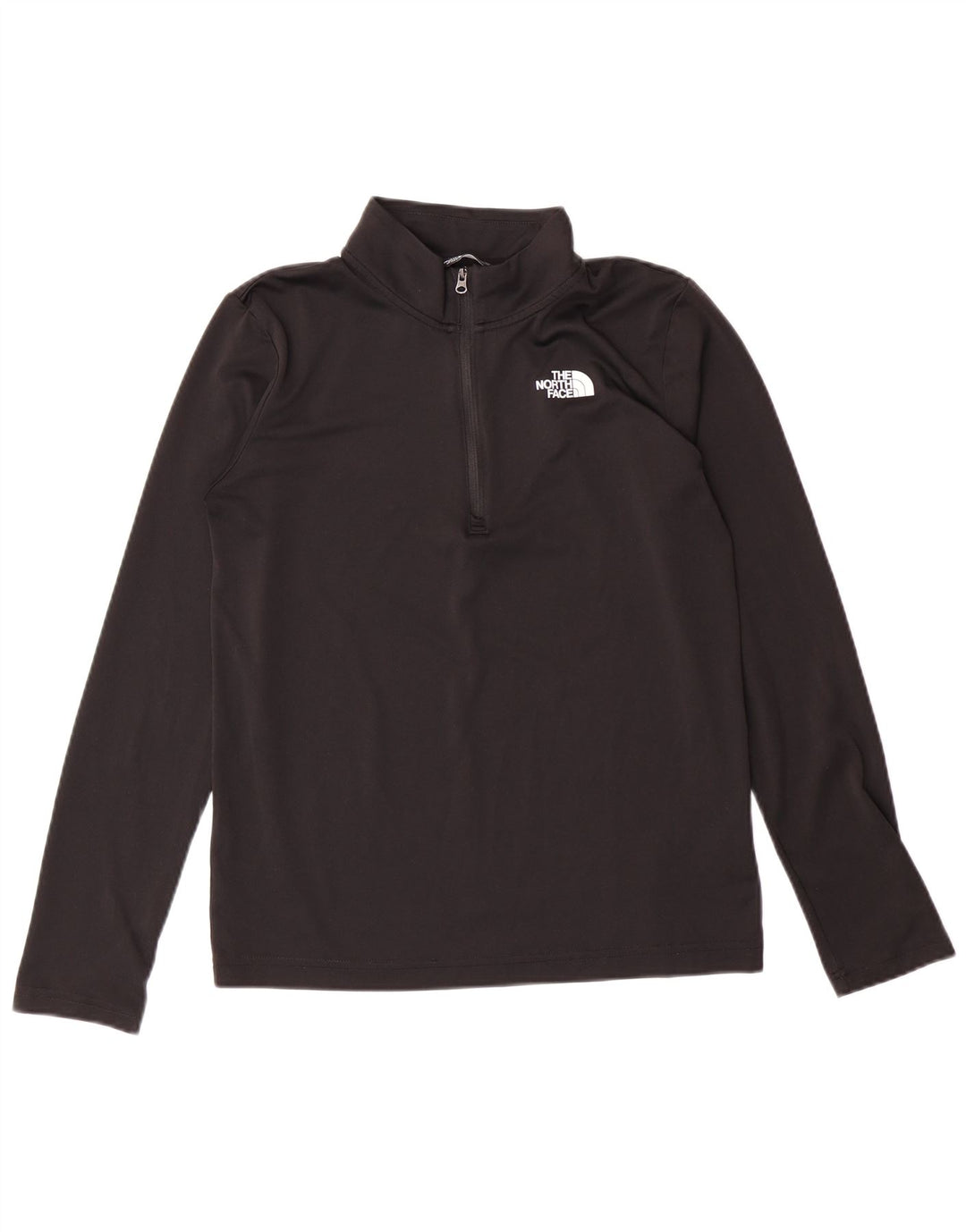 THE NORTH FACE Drenge Pullover med lynlås-hals Træningsdragt Top 14-15 år XL Sort