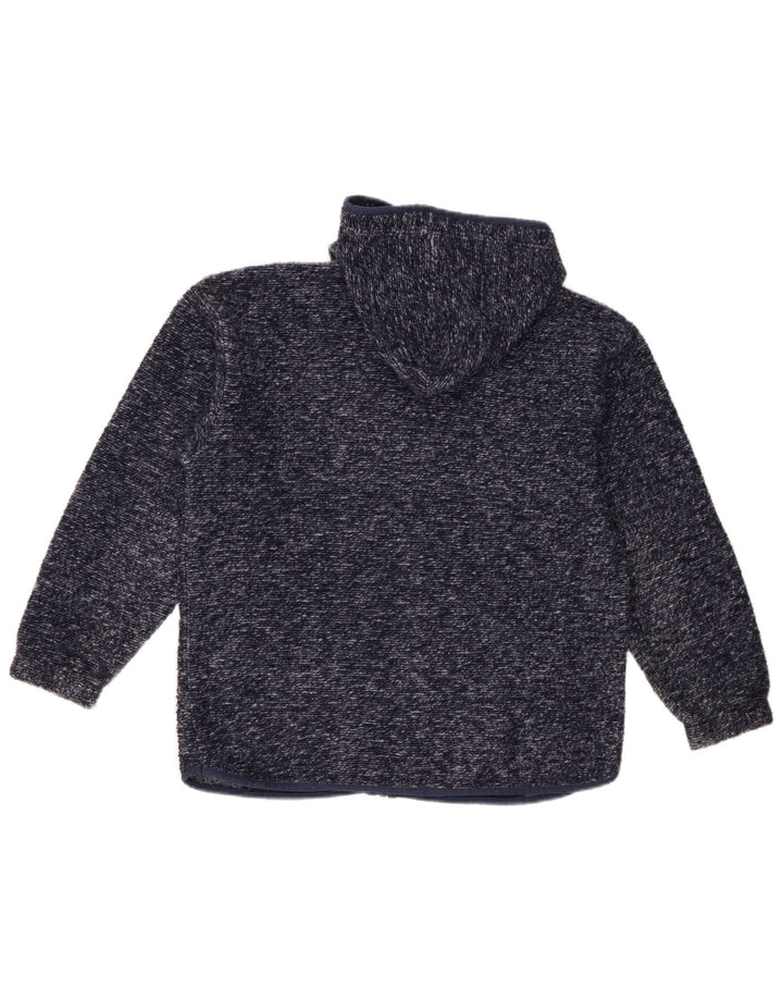 Invicta hættetrøje med lynlås til kvinder UK 12 Medium Navy Blue Flecked Polyester