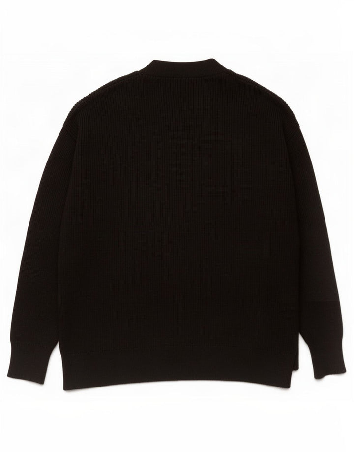 Zara Dame Oversized Cardigan Sweater UK 10 Small Black
