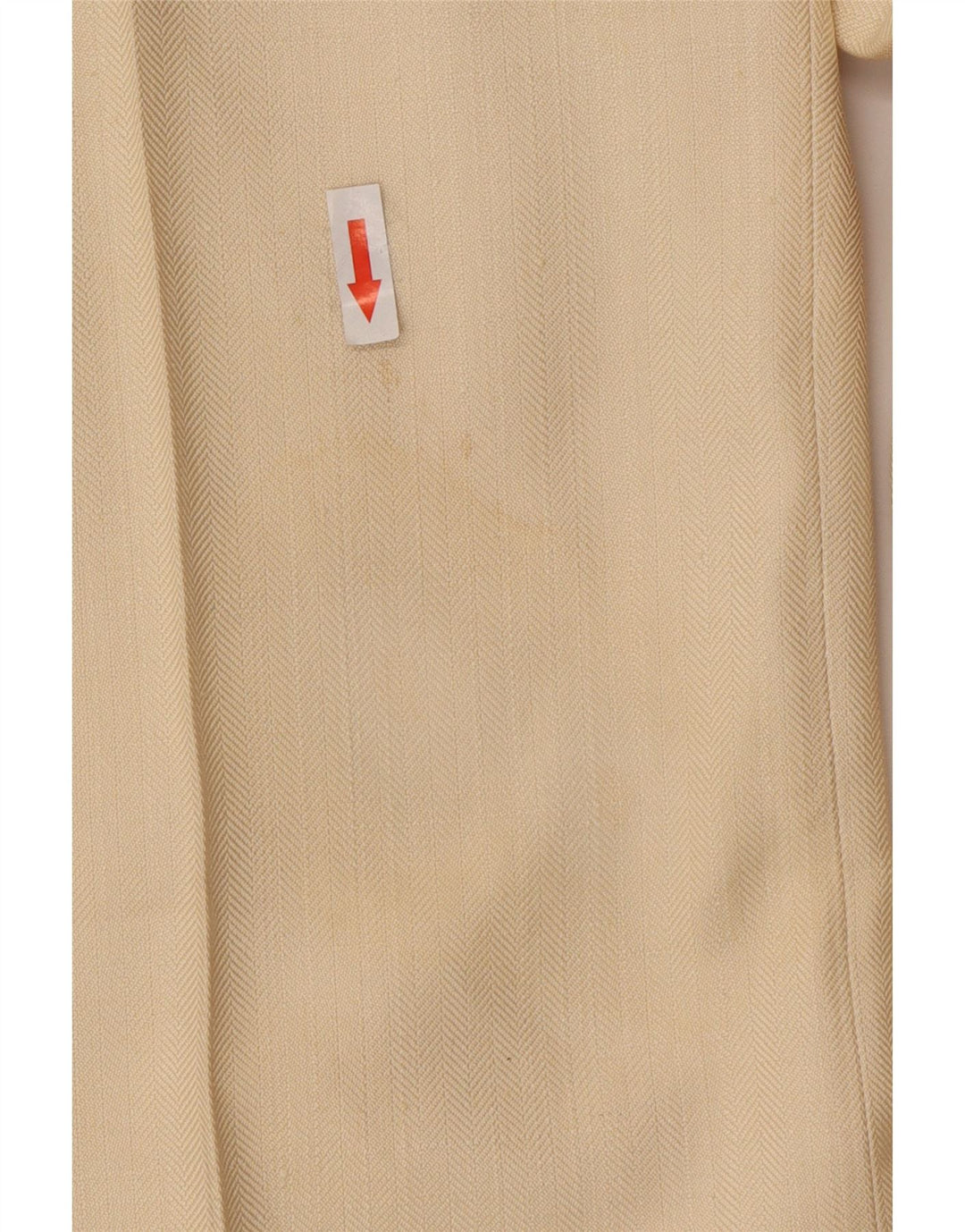 Vintage Herre 2-delt jakkesæt Large W34 L30 Beige Silke