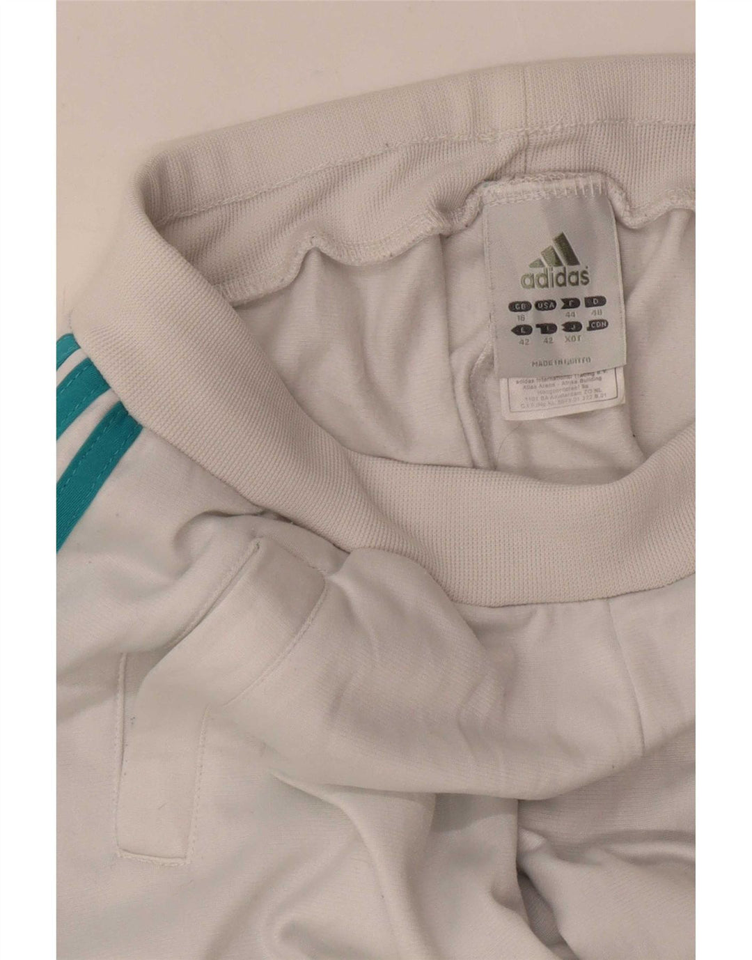 Adidas Dame træningsdragt Bukser Joggers UK 16 Large White Polyester