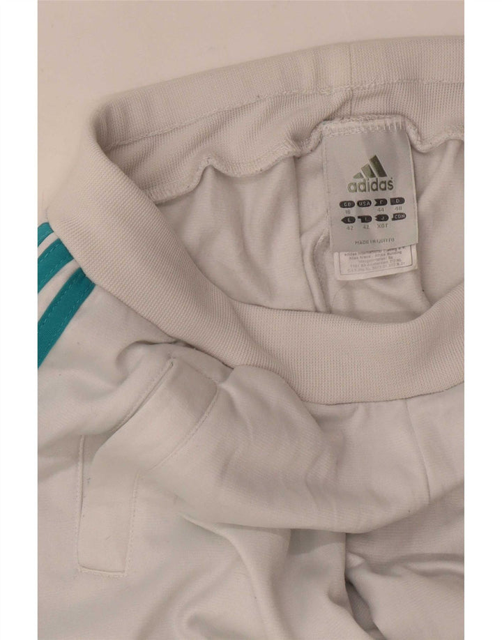 Adidas Dame træningsdragt Bukser Joggers UK 16 Large White Polyester