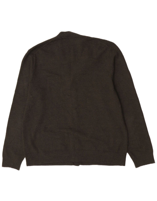 Polo Ralph Lauren Mens Cardigan Sweater Large Green Merino Wool Classic