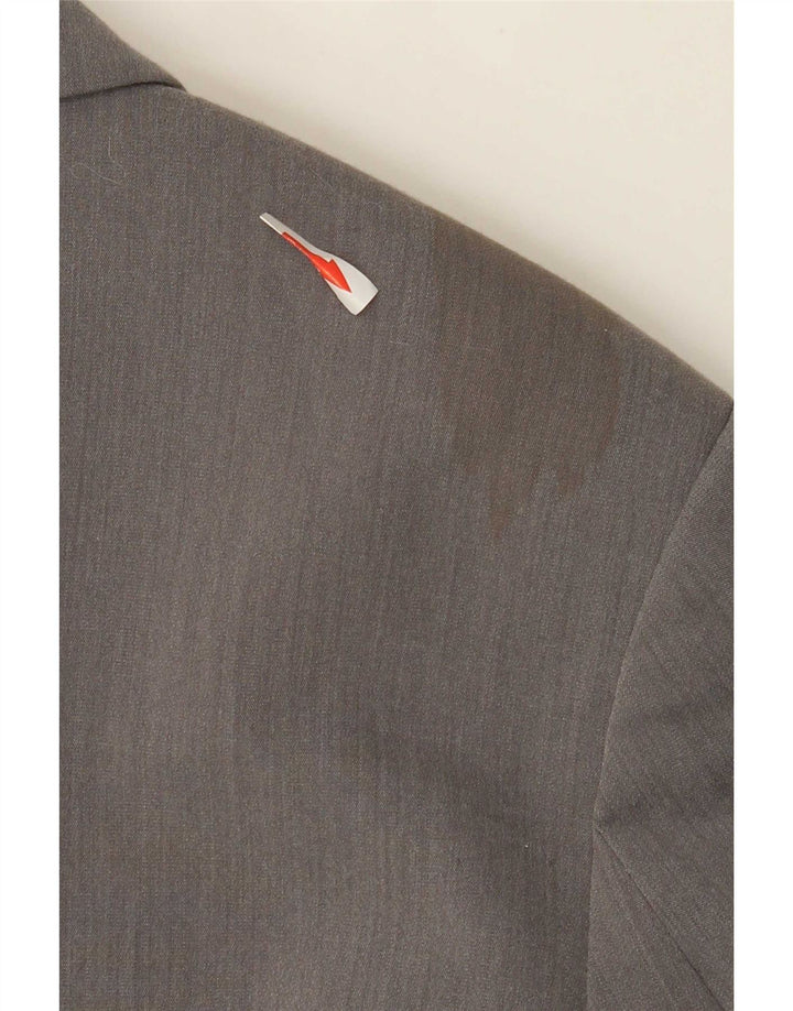 Zara Dame Dobbeltradet Oversized Blazer Jacket UK 10 Small Grey