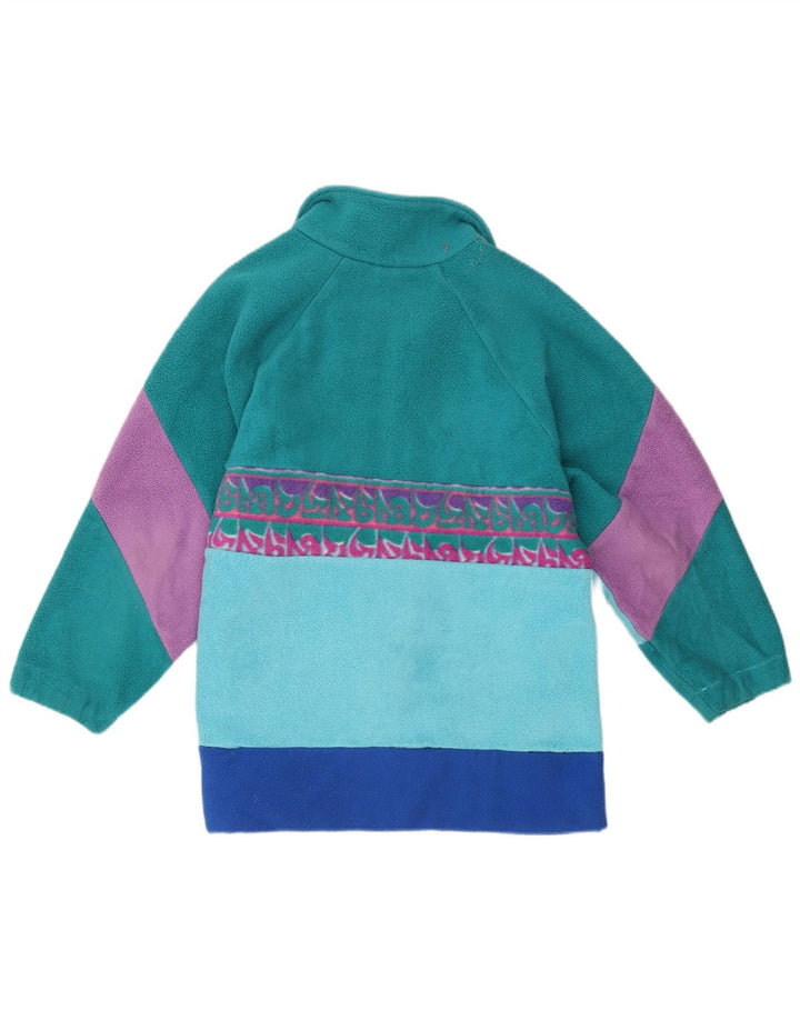 SALEWA Fleecejakke til mænd UK 40 Stor flerfarvet Colourblock Polyester