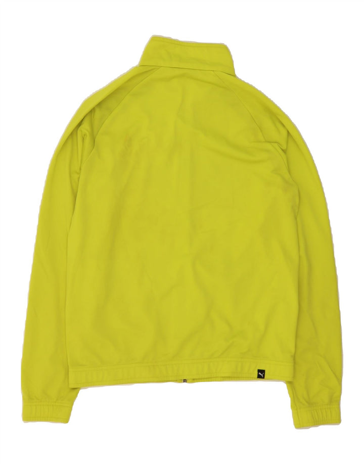 PUMA Mens Graphic Tracksuit Top Jacket Medium Green Colourblock Polyester Vintage Puma and Second-Hand Puma from Messina Hembry 