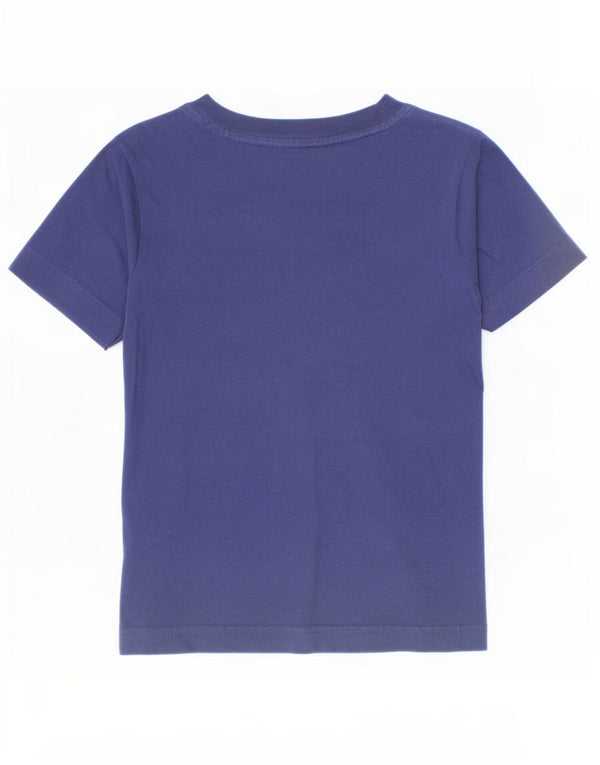 Adidas drenge grafisk t-shirt top 5-6 år marineblå bomuld
