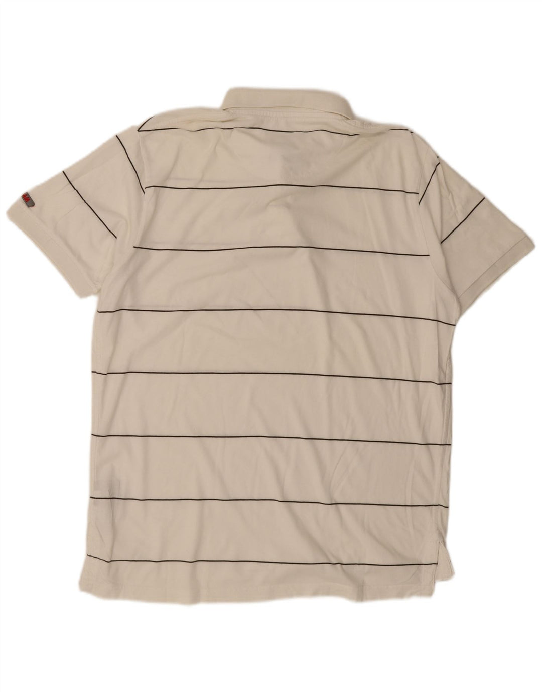 Slam Herre Custom Fit Polo Shirt 2XL Hvidstribet bomuld