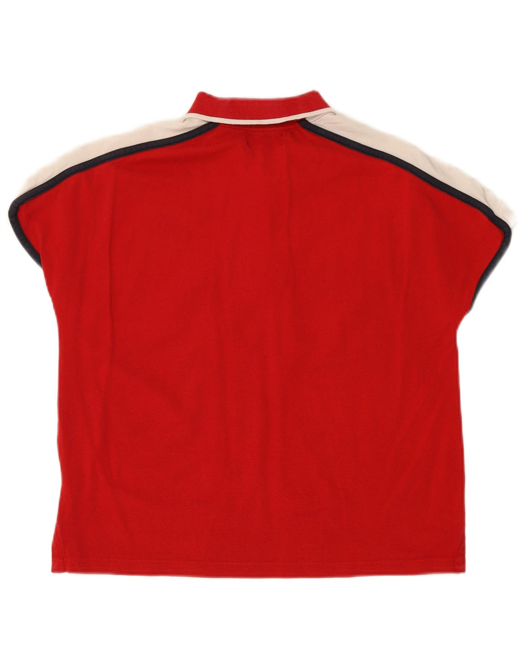KAPPA Dame Polo Shirt UK 10 Small Red Colourblock