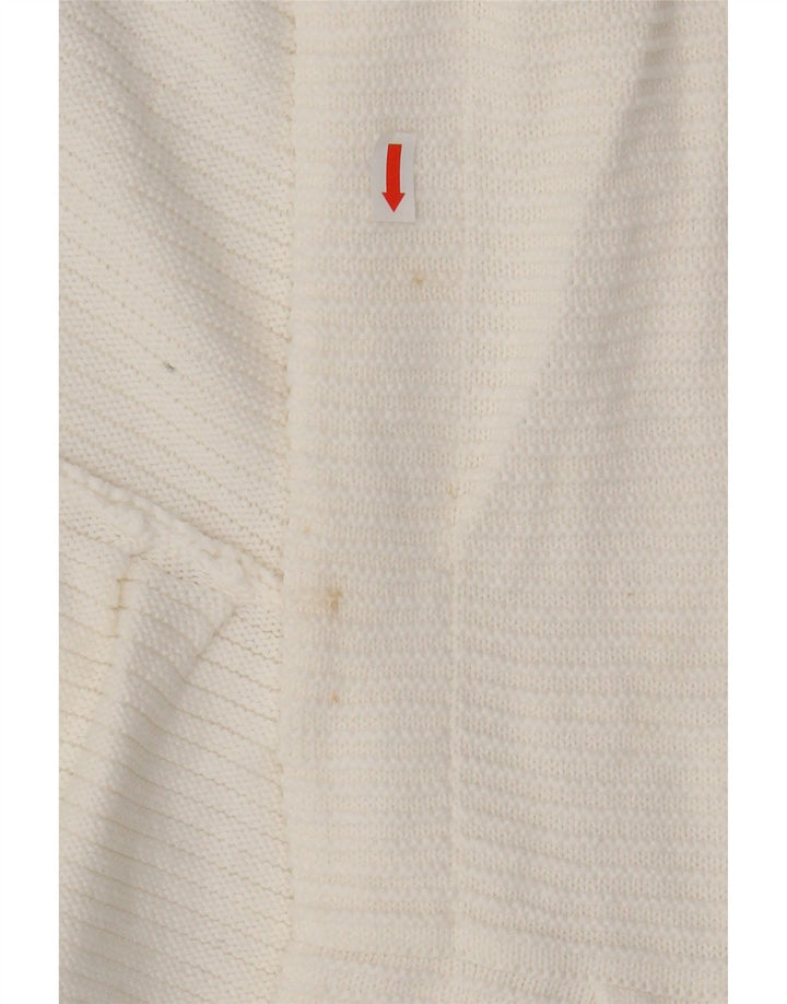 MINT VELVET Dame 3/4 ærmet åben cardigan sweater UK 12 Medium White