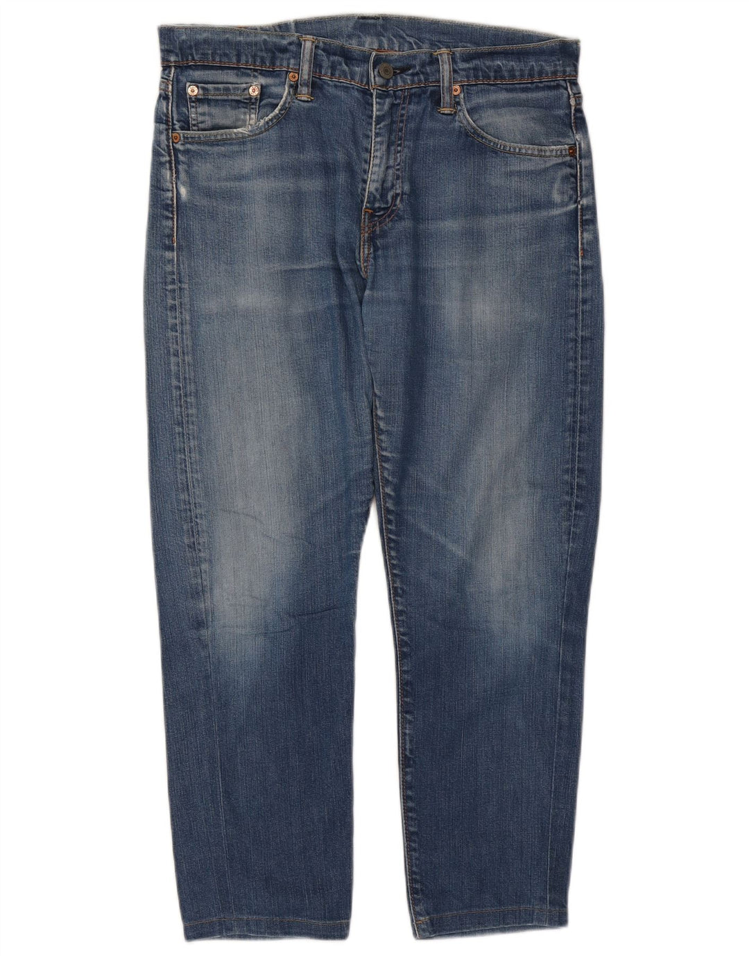 Levi's Womens 508 Regular Fit tilspidsede jeans W30 L25 blå bomuld