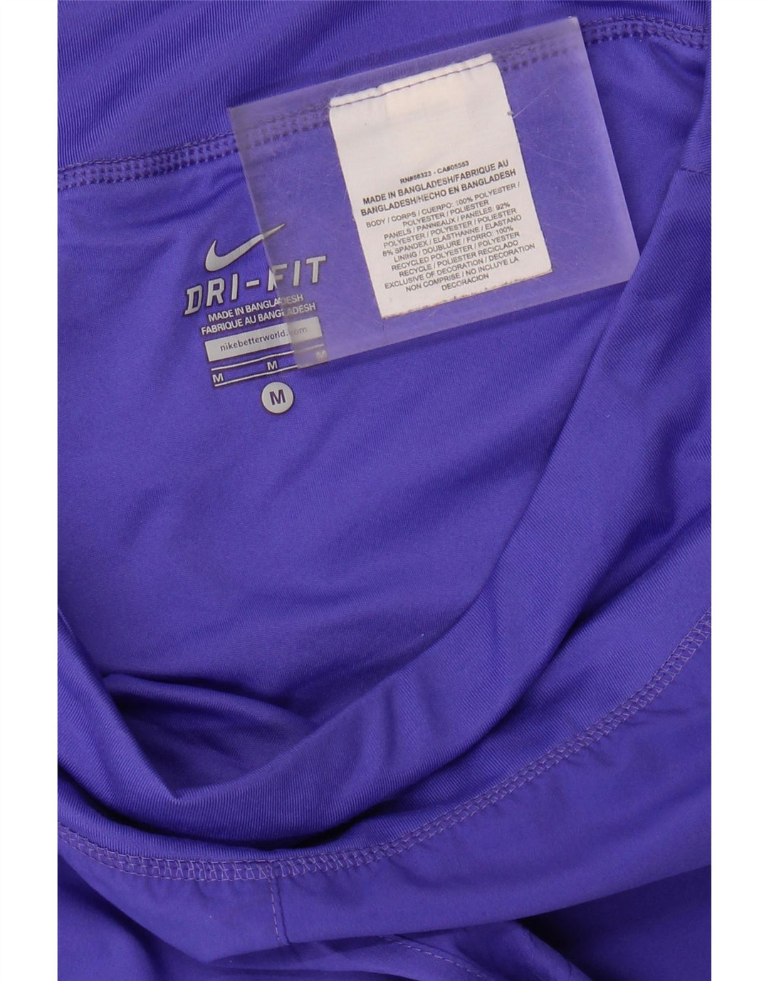 NIKE Womens Dri Fit Sport Shorts UK 14 Medium  Purple Polyester