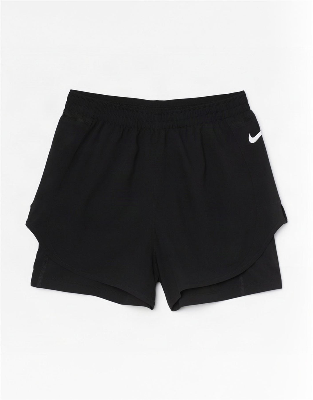 Nike Dame Dri Fit Sports Shorts UK 12 Medium Sort Polyester