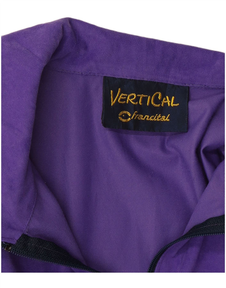 VERTICAL Herre velour træningsdragt Topjakke Medium Lilla Colourblock