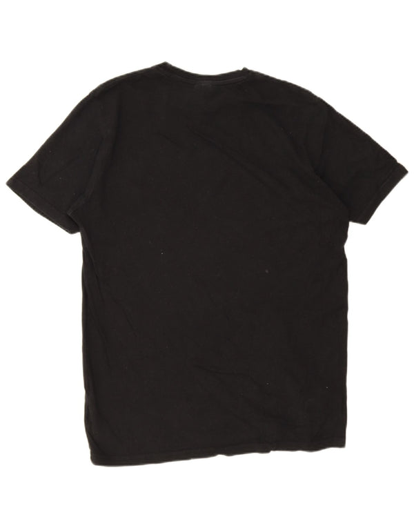 Ellesse Mens T-Shirt Top Medium Black Cotton