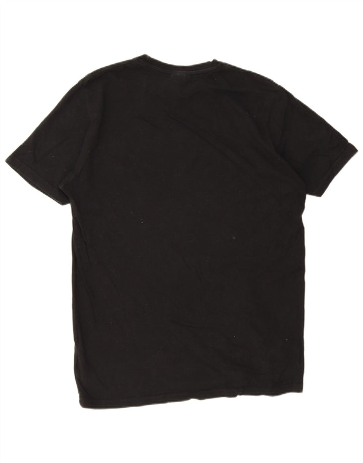 Ellesse Herre T-Shirt Top Medium Sort Bomuld
