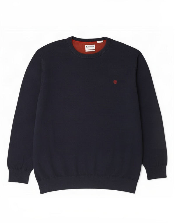 Timberland herre rund hals sweater 2XL marineblå bomuld