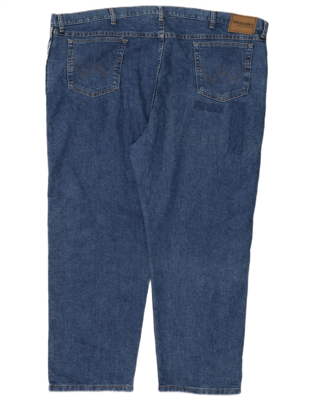 WRANGLER Straight jeans til mænd W50 L28 blå bomuld