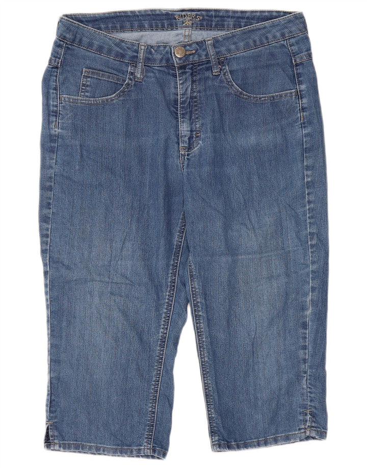 Lee Womens Riders Capri Jeans W34 L18 Blå