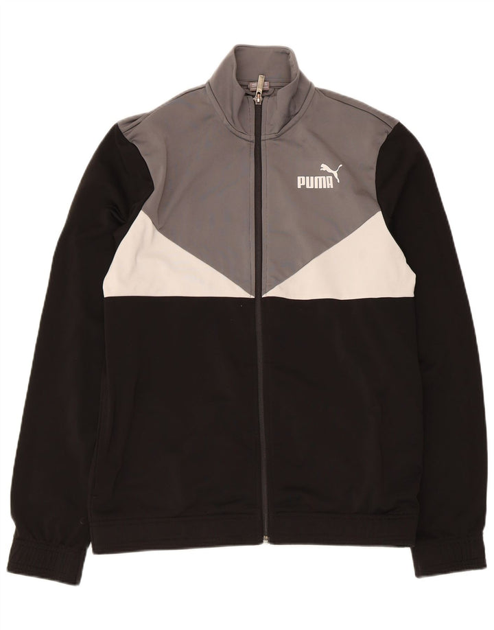 Puma Træningsdragt Topjakke til drenge 15-16 år Sort Colourblock Polyester