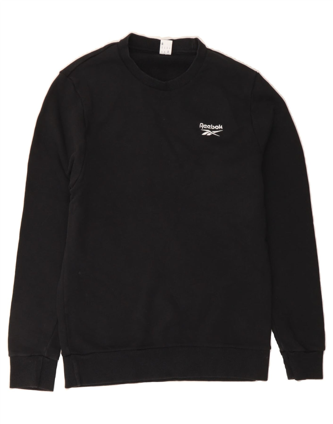 REEBOK Mens Sweatshirt Jumper Small Black Cotton Vintage Reebok and Second-Hand Reebok from Messina Hembry 