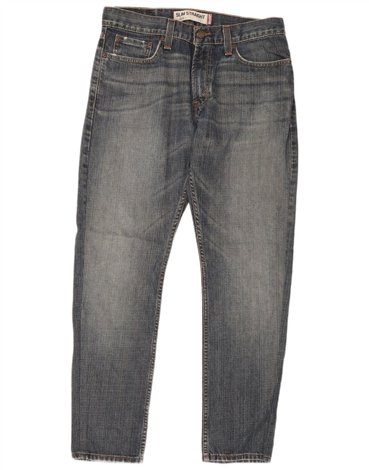 Levi's Herre 514 Slim Straight Jeans W32 L30 Blå Bomuld