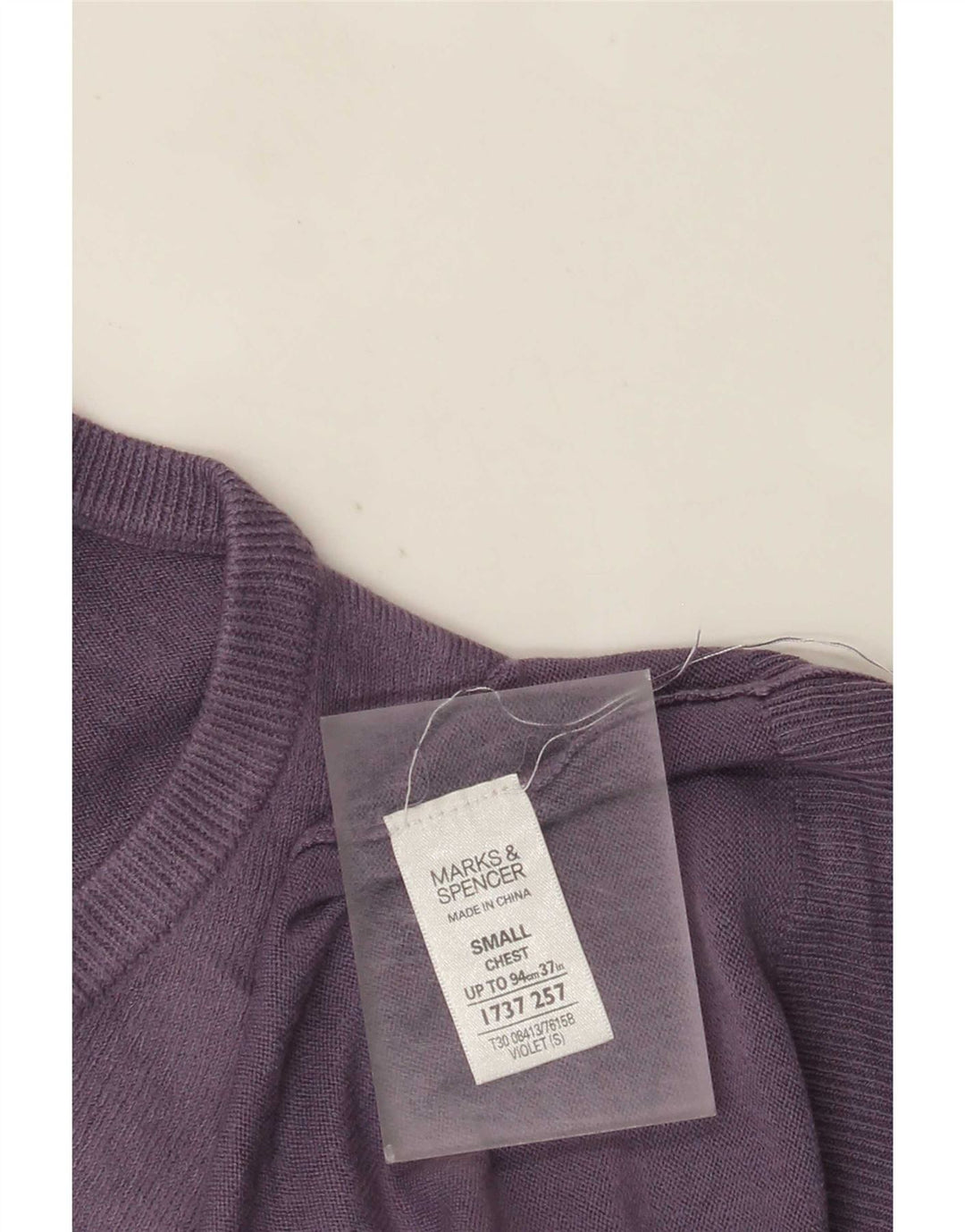 Marks & Spencer Herre Blue Harbor V-hals sweater lille lilla