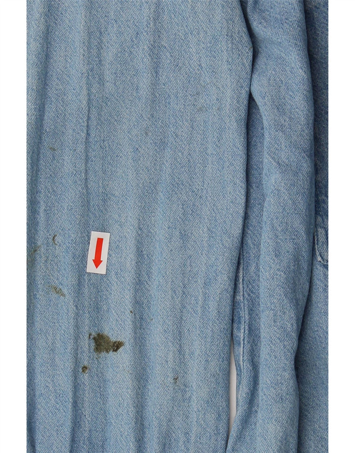 Sirio Herre Denim Skjorte Stor Blå Bomuld