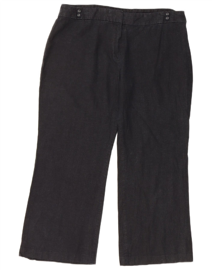 Marks & Spencer Kvinder Casual Bukser med brede ben W36 L26 Sort