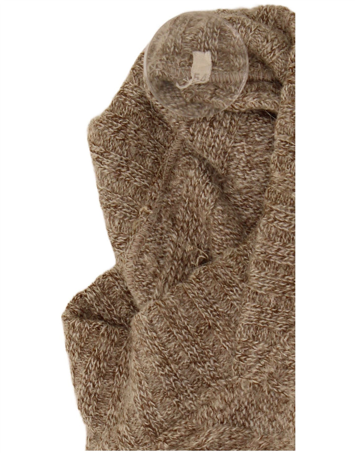 Vintage Herre Turtle Neck Jumper Sweater IT 54 XL Grå Flecked