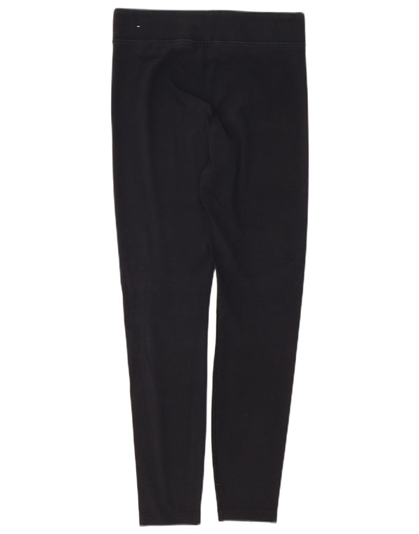 NIKE Grafiske Leggings til kvinder UK 14 Medium Sort Bomuld