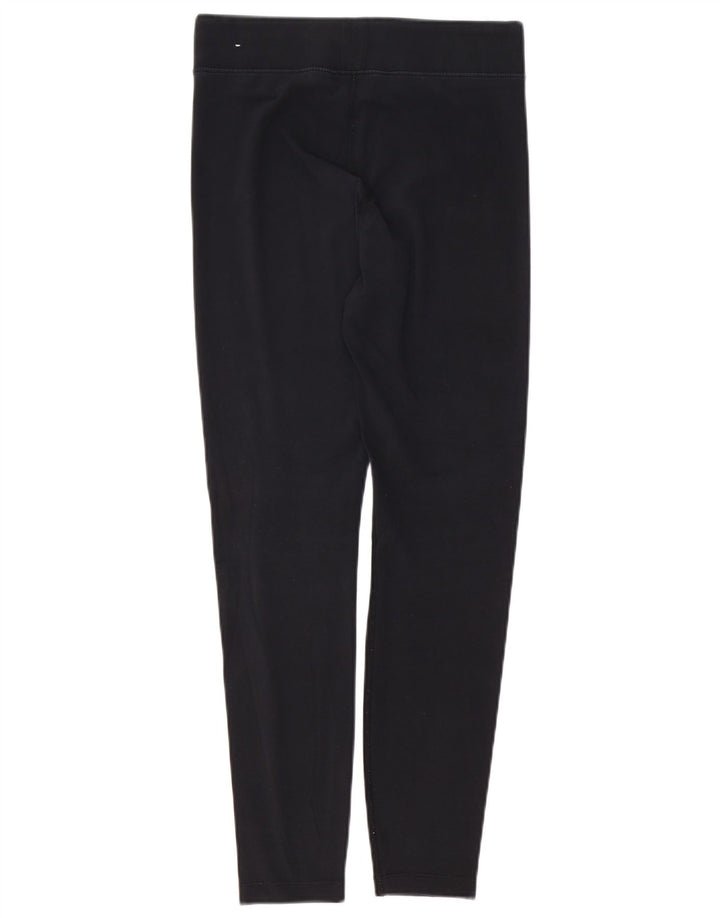 NIKE Grafiske Leggings til kvinder UK 14 Medium Sort Bomuld