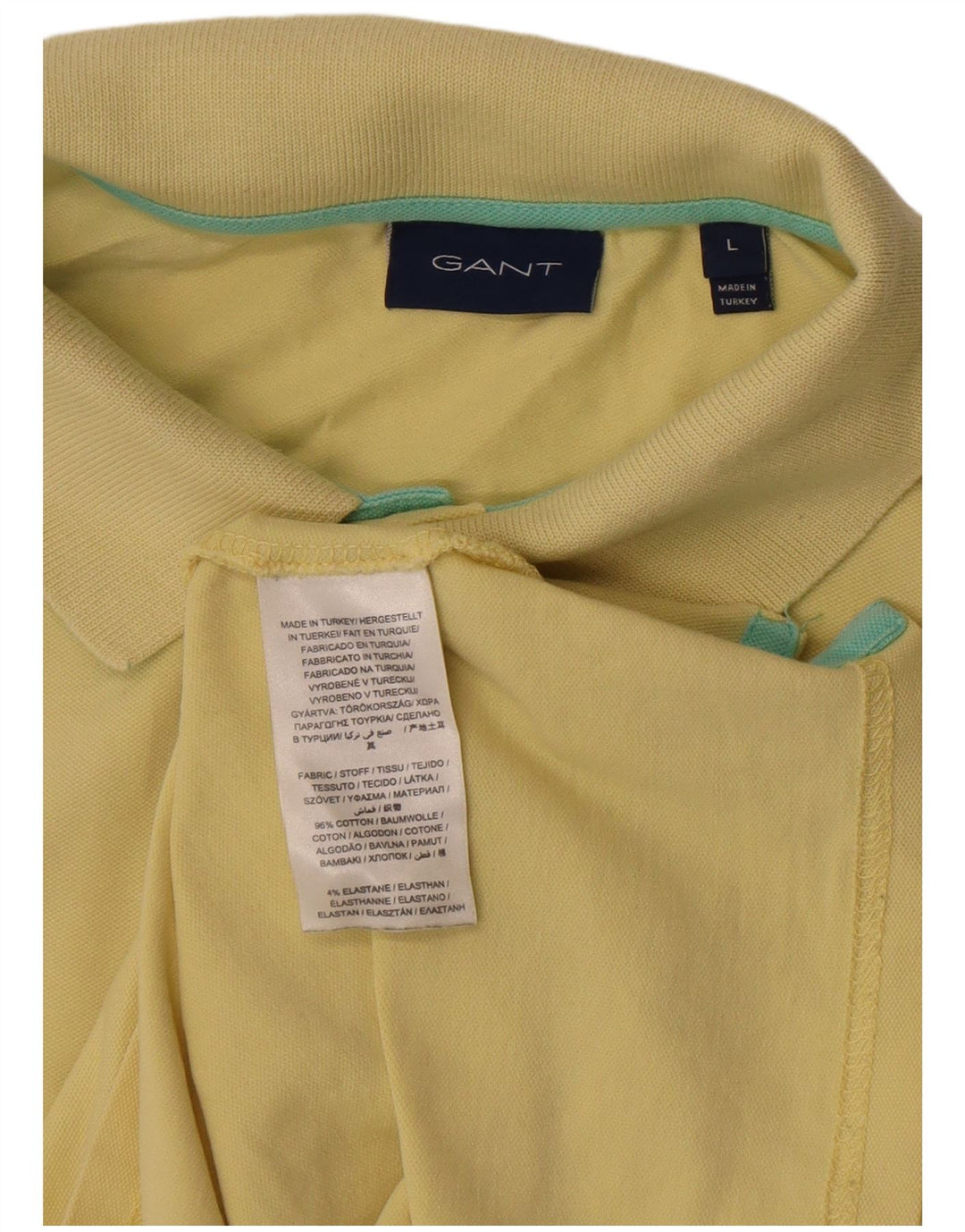 GANT Poloshirt til mænd Stor gul bomuld