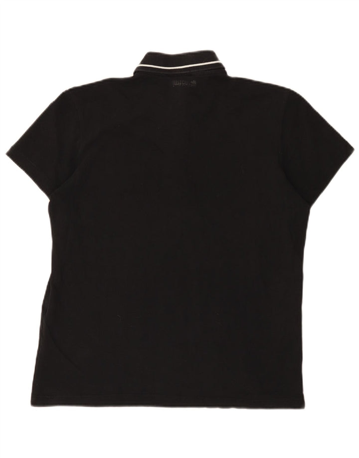 Just Cavalli Herre poloshirt IT 48 Lille sort bomuld