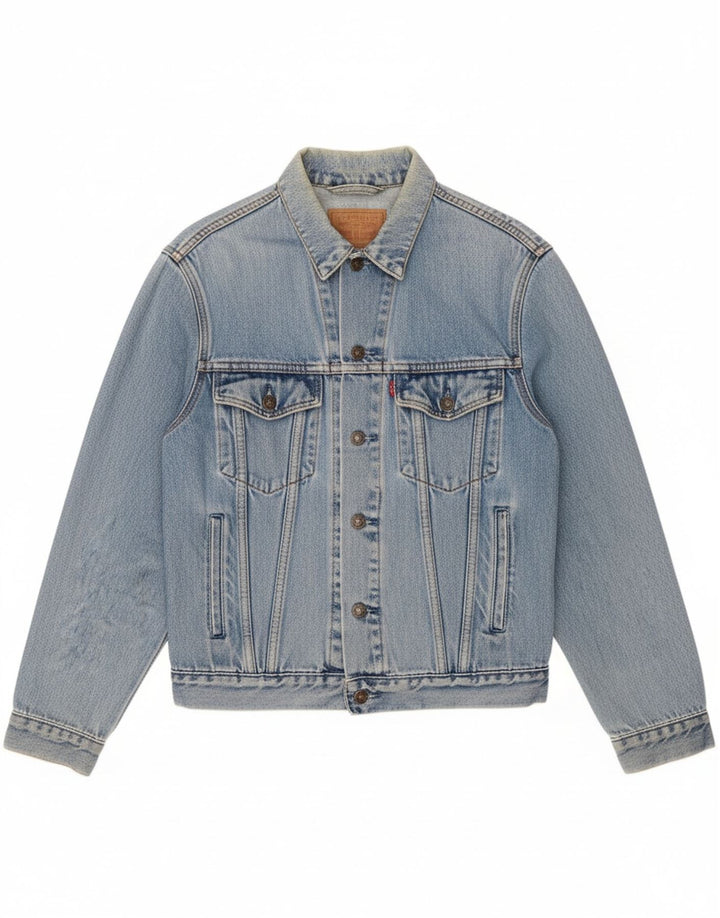 LEVI'S Boys Denim Jacket 11-12 Years Small Blue Cotton