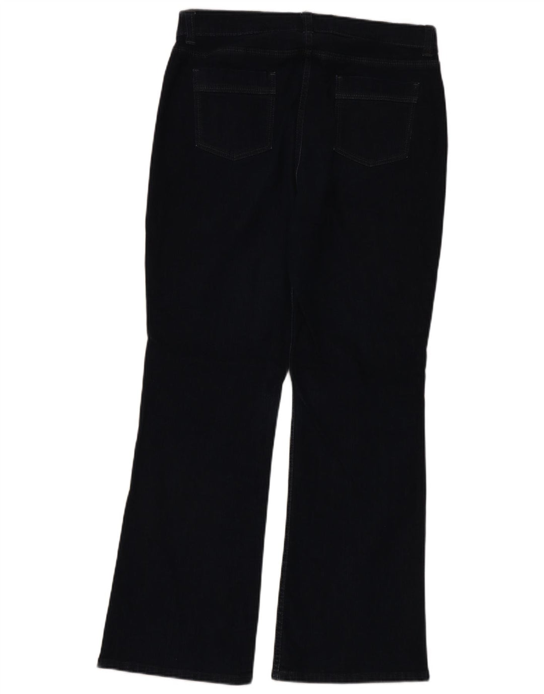 Marks & Spencer Dame Bootcut Jeans UK 16 Large W32 L30 Navy Blue Bomuld